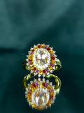Malagasy Moonstone And Multi Gem ring